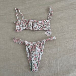 Floral bathing suit (size Small)